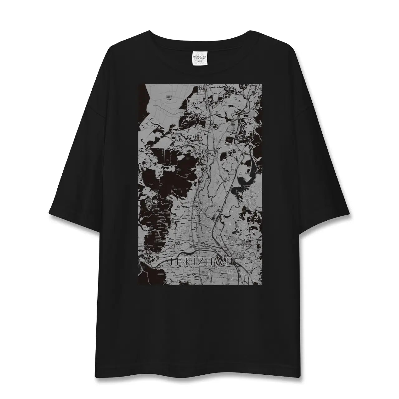【滝沢(岩手県)】地図柄ビッグシルエットTシャツ