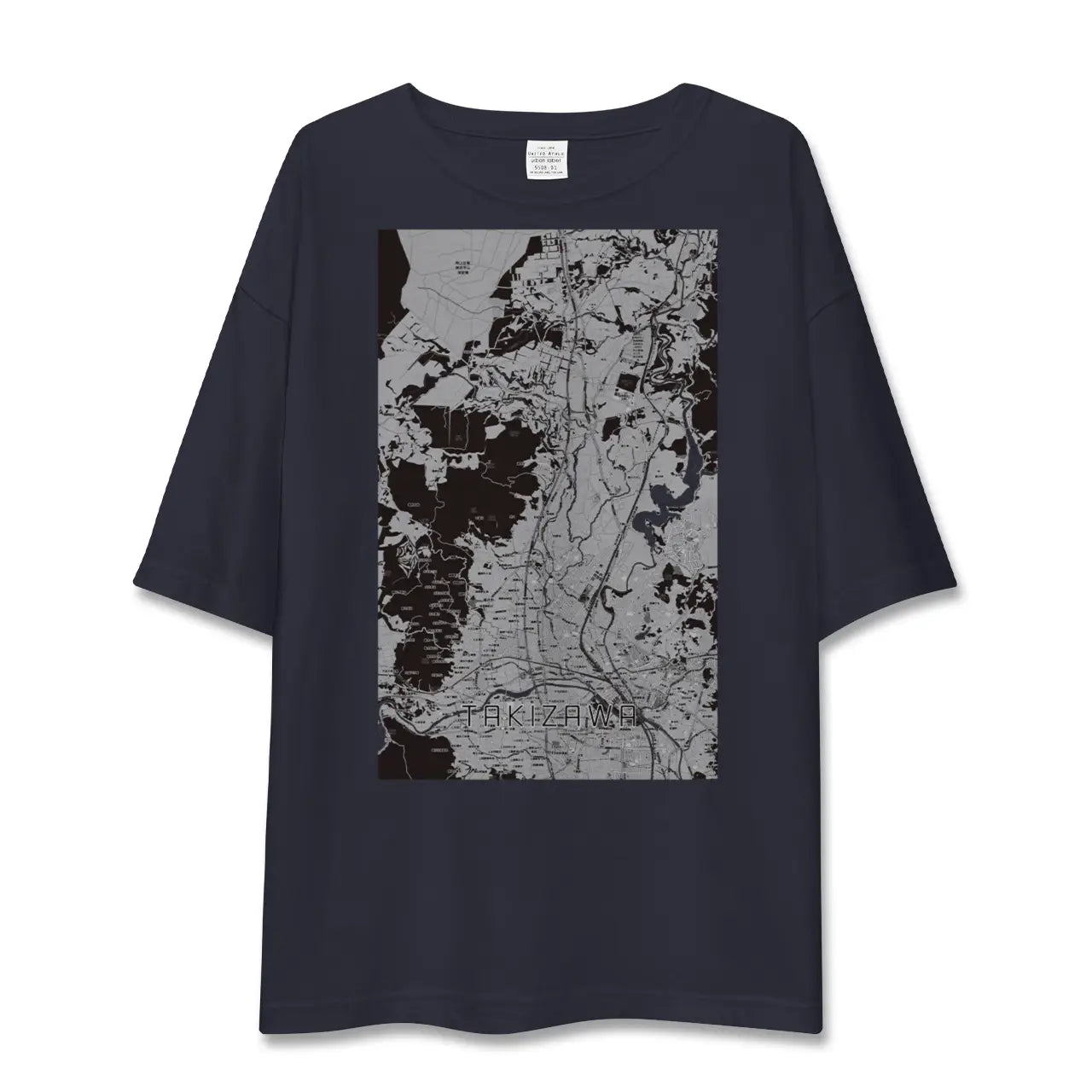 【滝沢(岩手県)】地図柄ビッグシルエットTシャツ