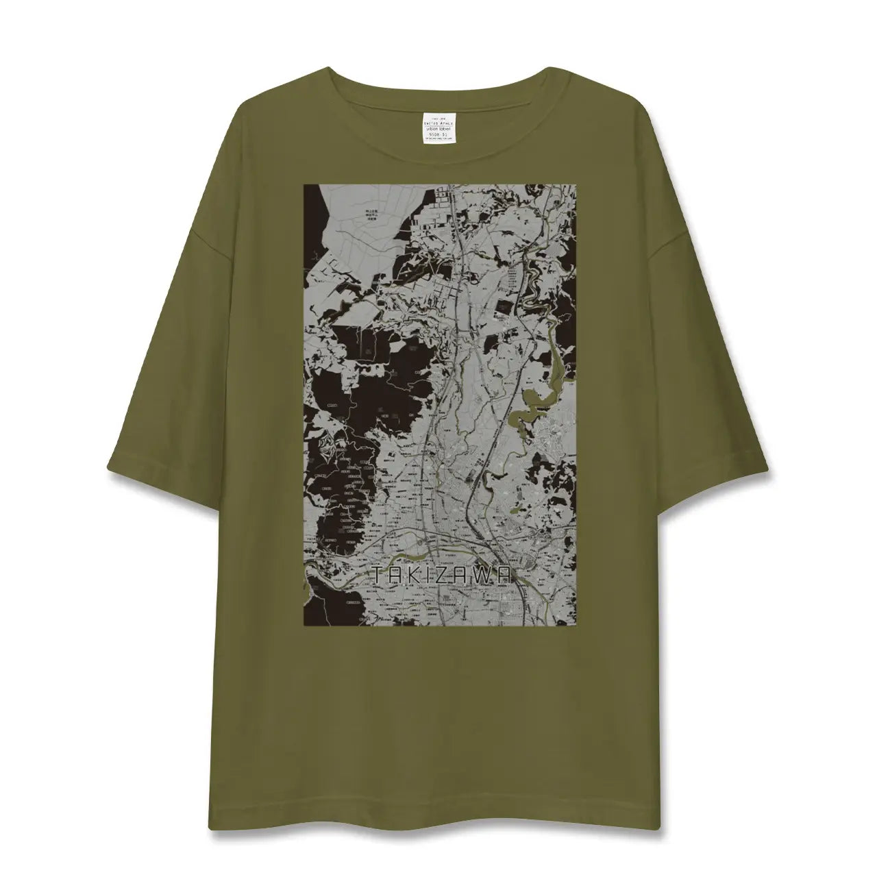 【滝沢(岩手県)】地図柄ビッグシルエットTシャツ