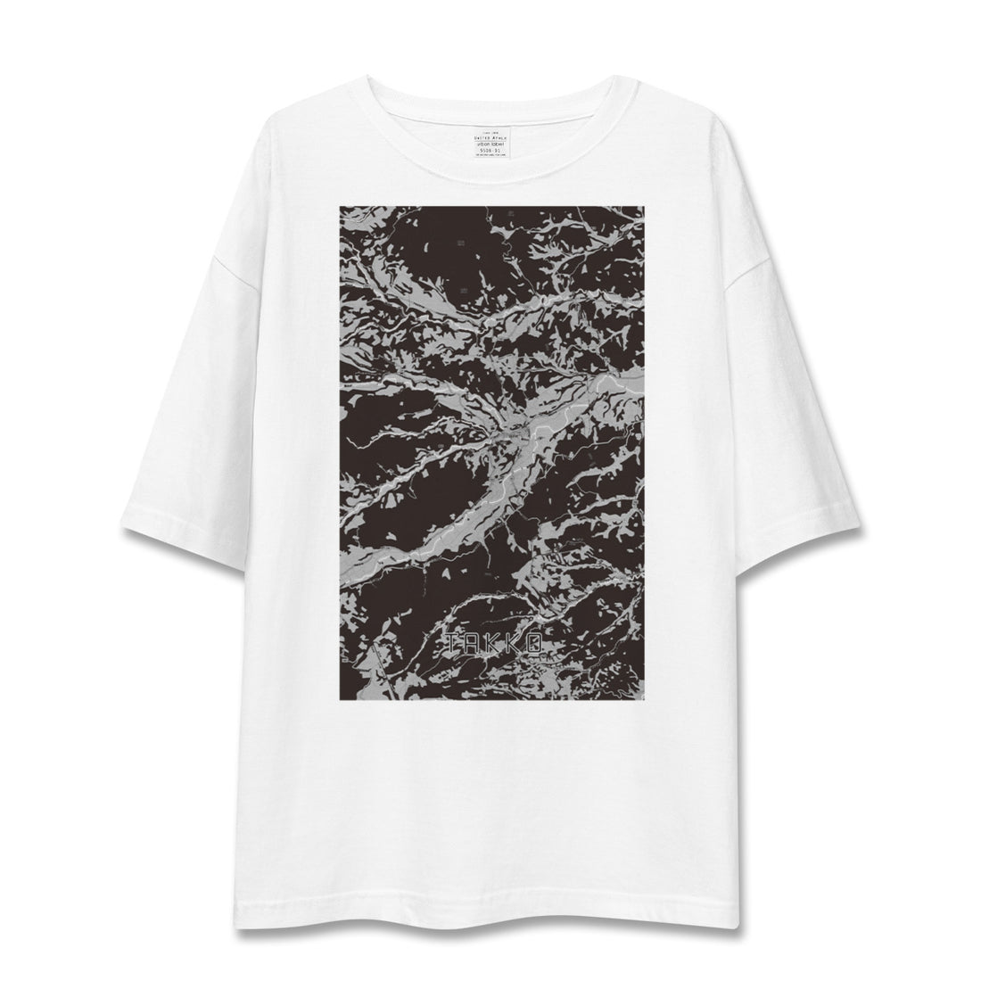 【田子(青森県)】地図柄ビッグシルエットTシャツ