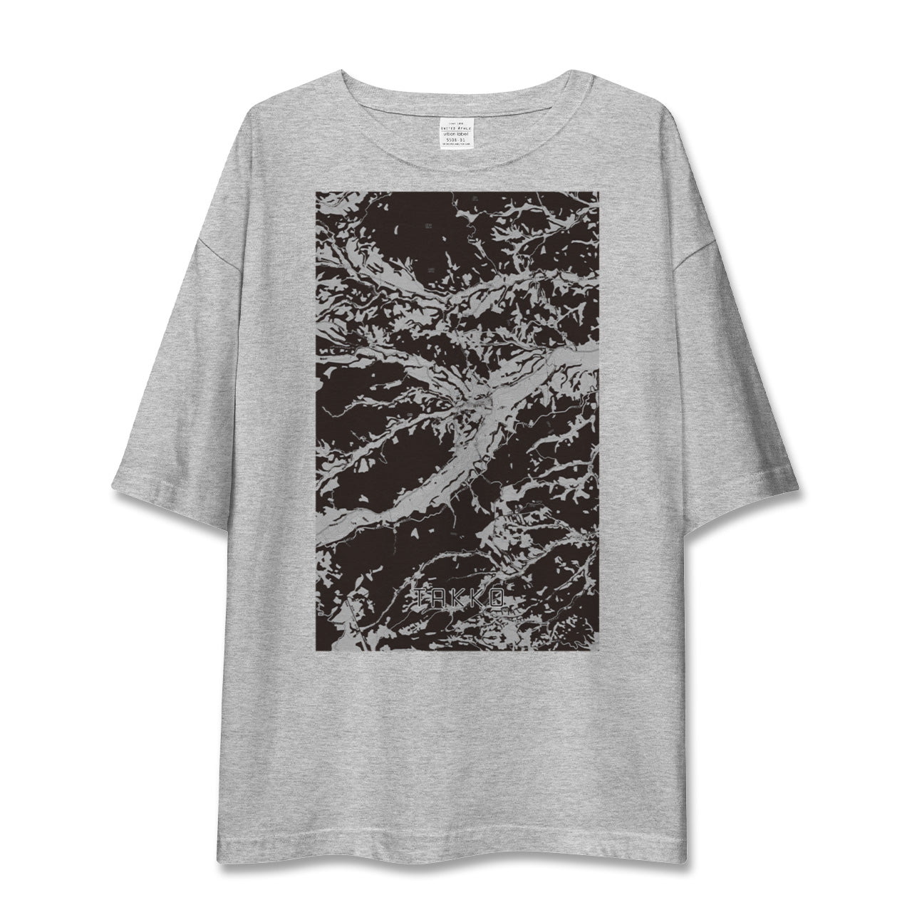 【田子(青森県)】地図柄ビッグシルエットTシャツ