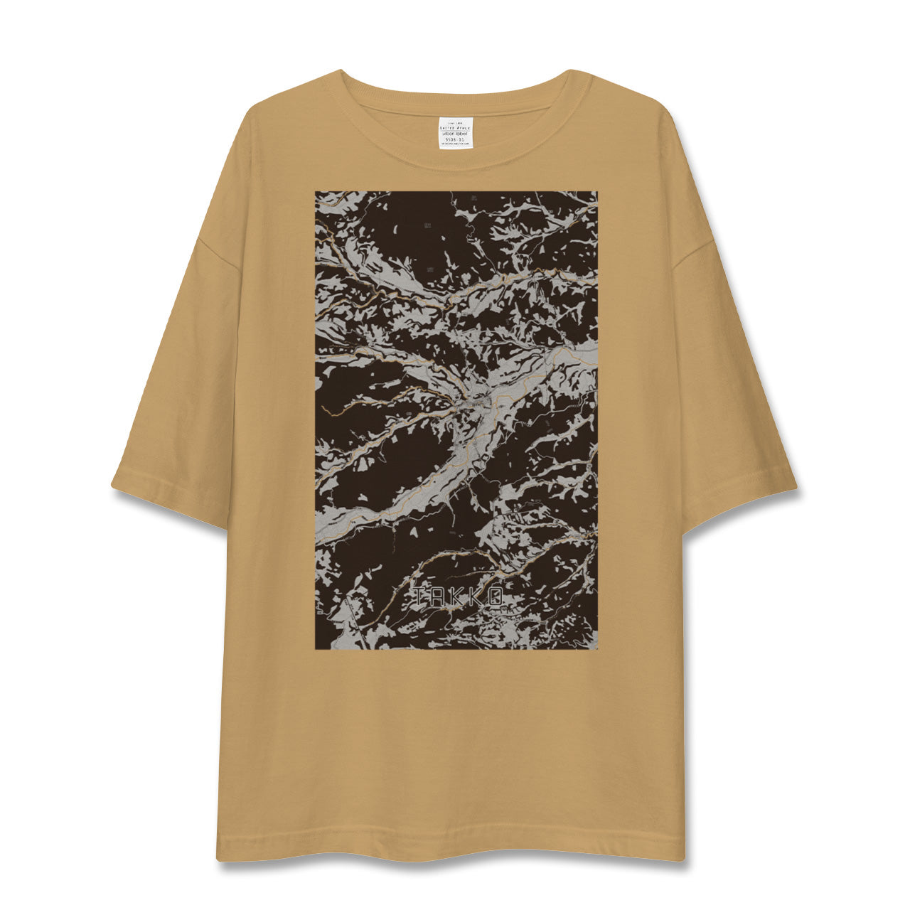 【田子(青森県)】地図柄ビッグシルエットTシャツ