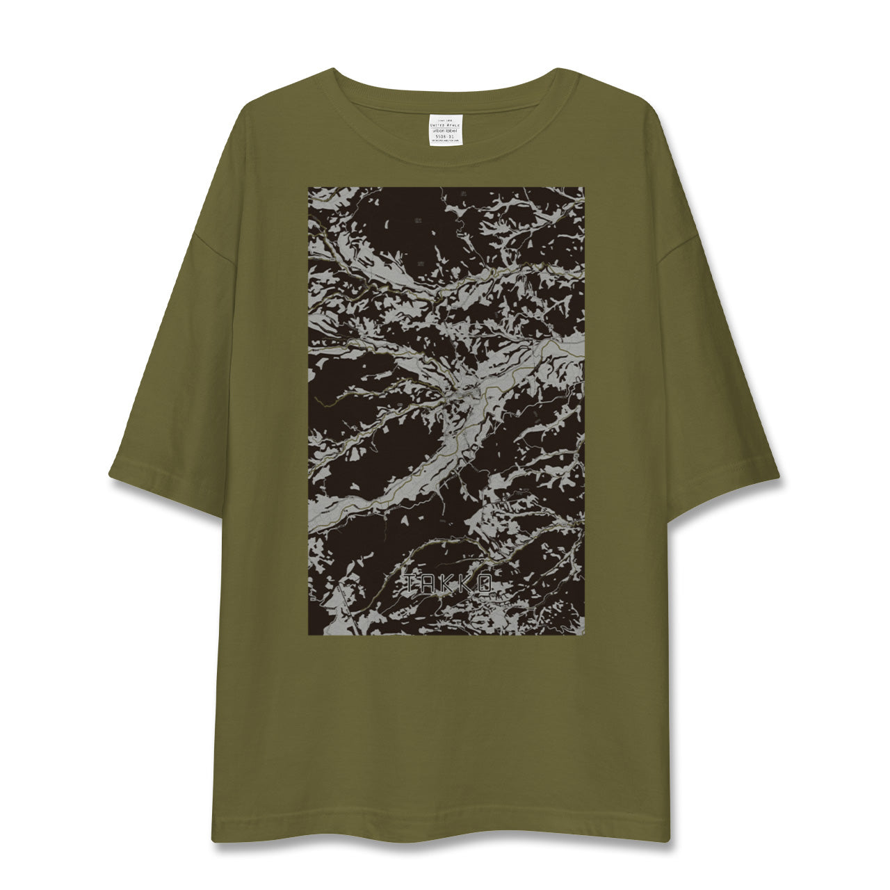 【田子(青森県)】地図柄ビッグシルエットTシャツ