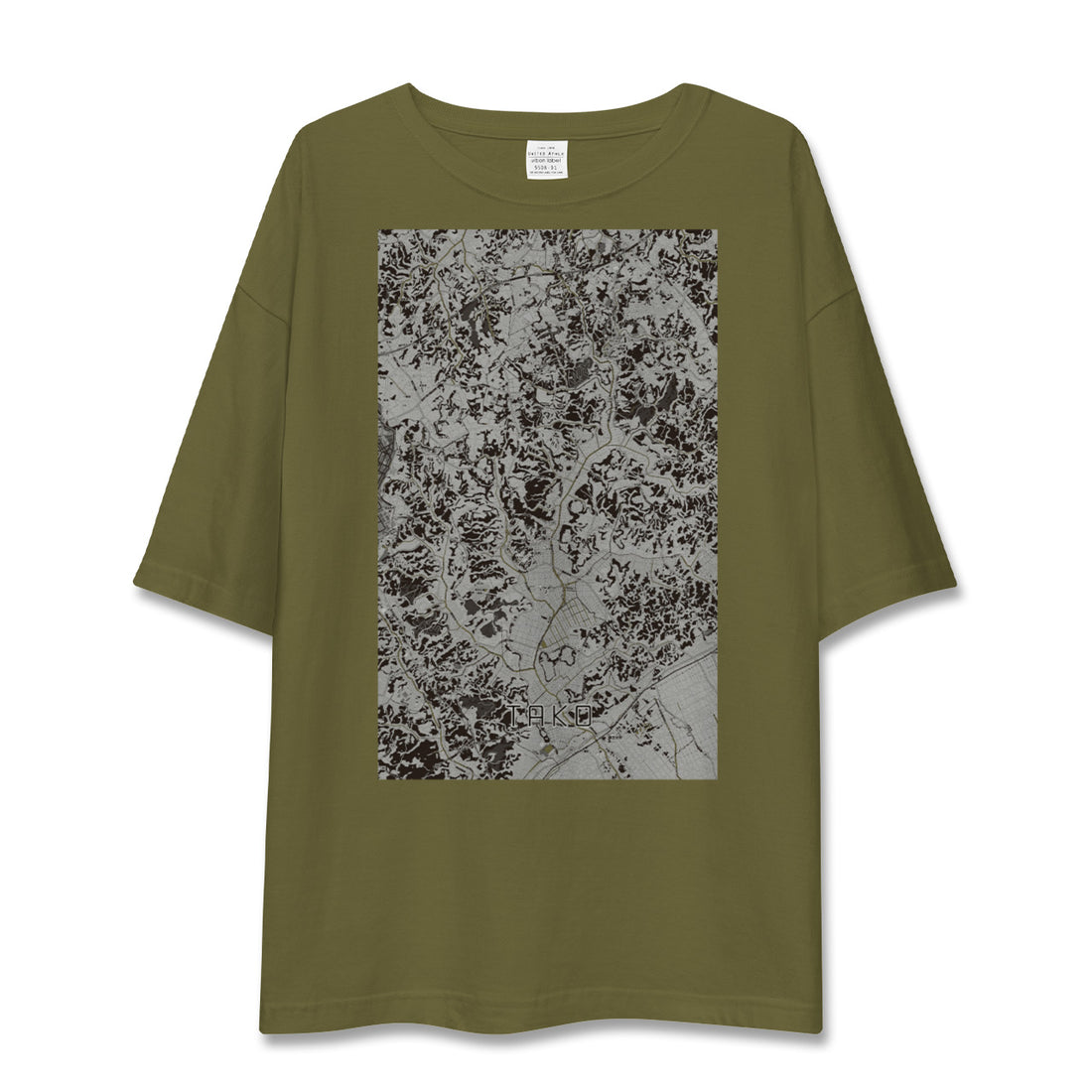 【多古(千葉県)】地図柄ビッグシルエットTシャツ