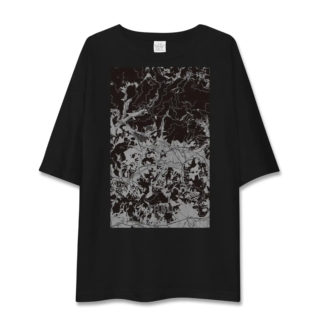 【多久(佐賀県)】地図柄ビッグシルエットTシャツ