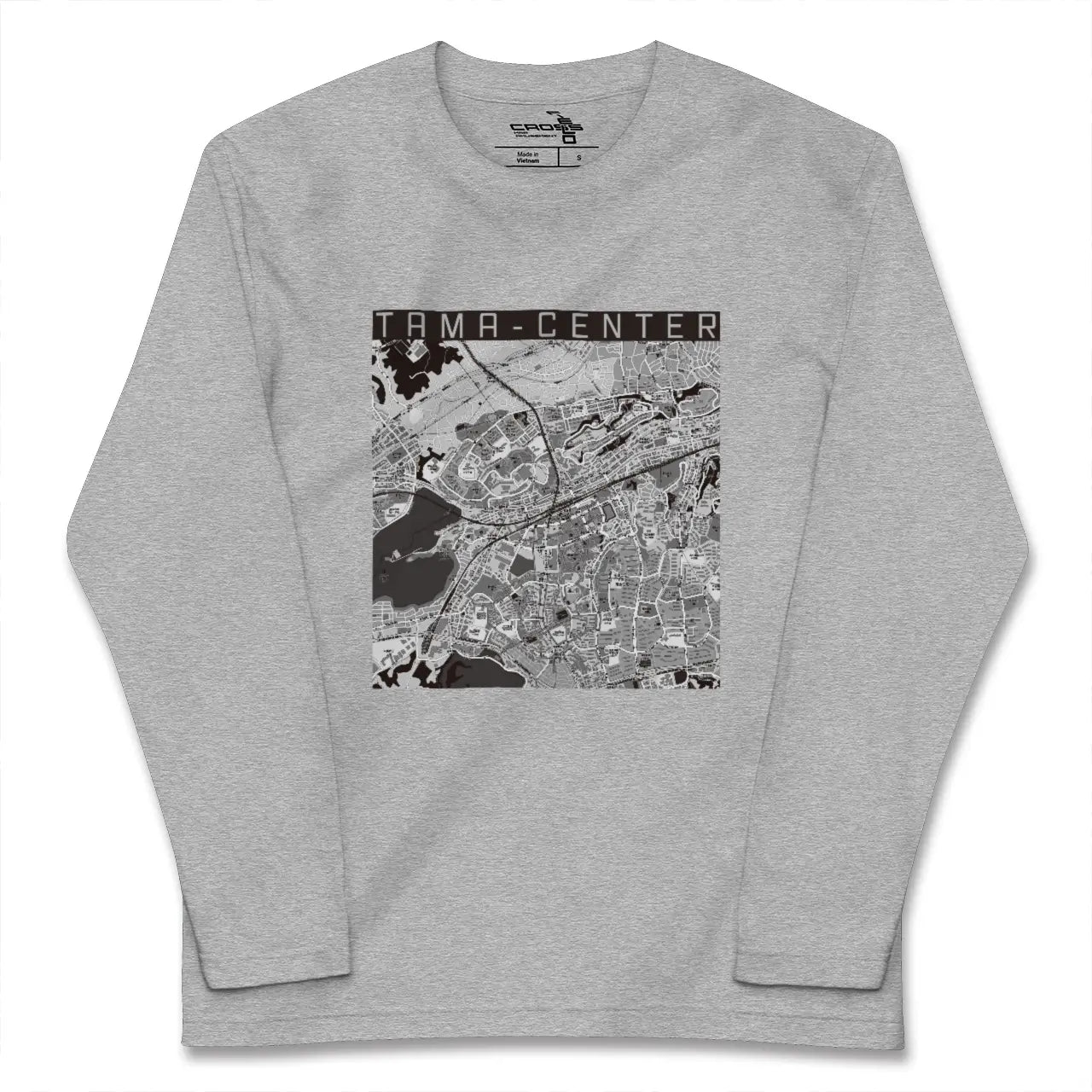 【多摩センター(東京都)】地図柄ロングスリーブTシャツ