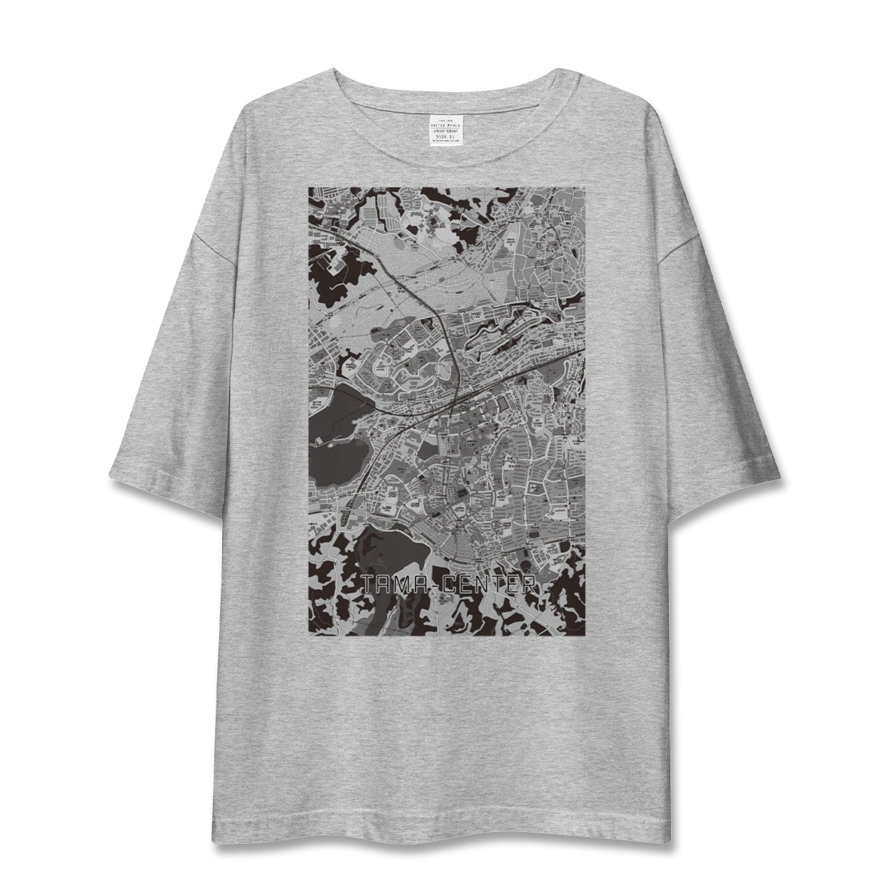 【多摩センター(東京都)】地図柄ビッグシルエットTシャツ