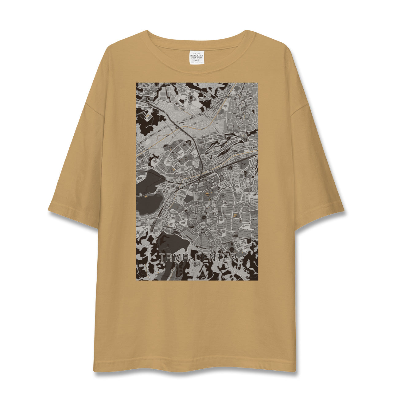【多摩センター(東京都)】地図柄ビッグシルエットTシャツ