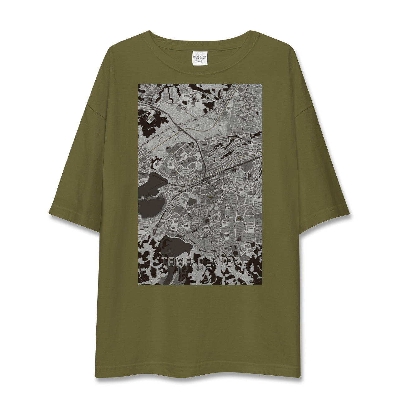 【多摩センター(東京都)】地図柄ビッグシルエットTシャツ