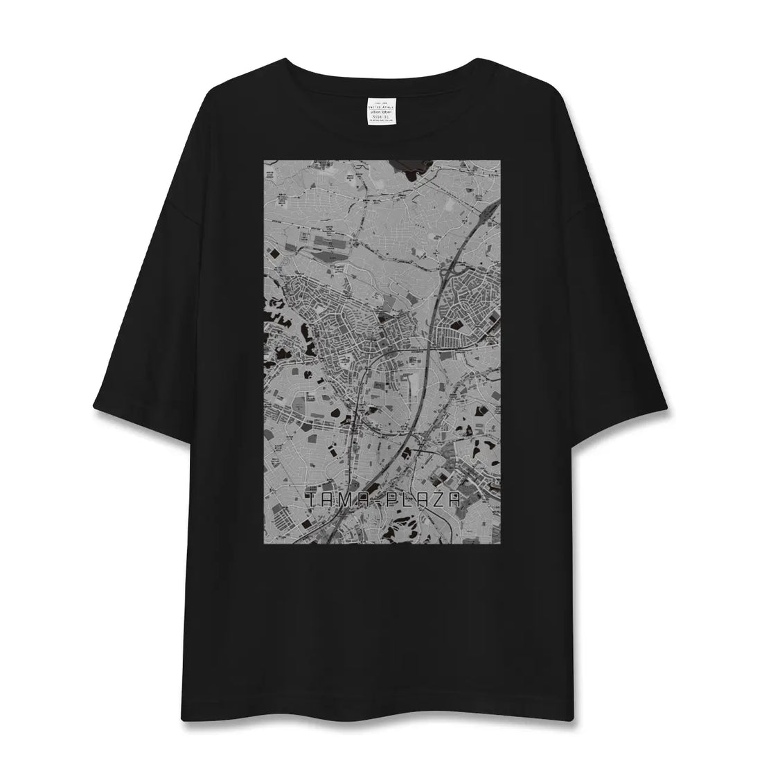 【たまプラーザ(神奈川県)】地図柄ビッグシルエットTシャツ