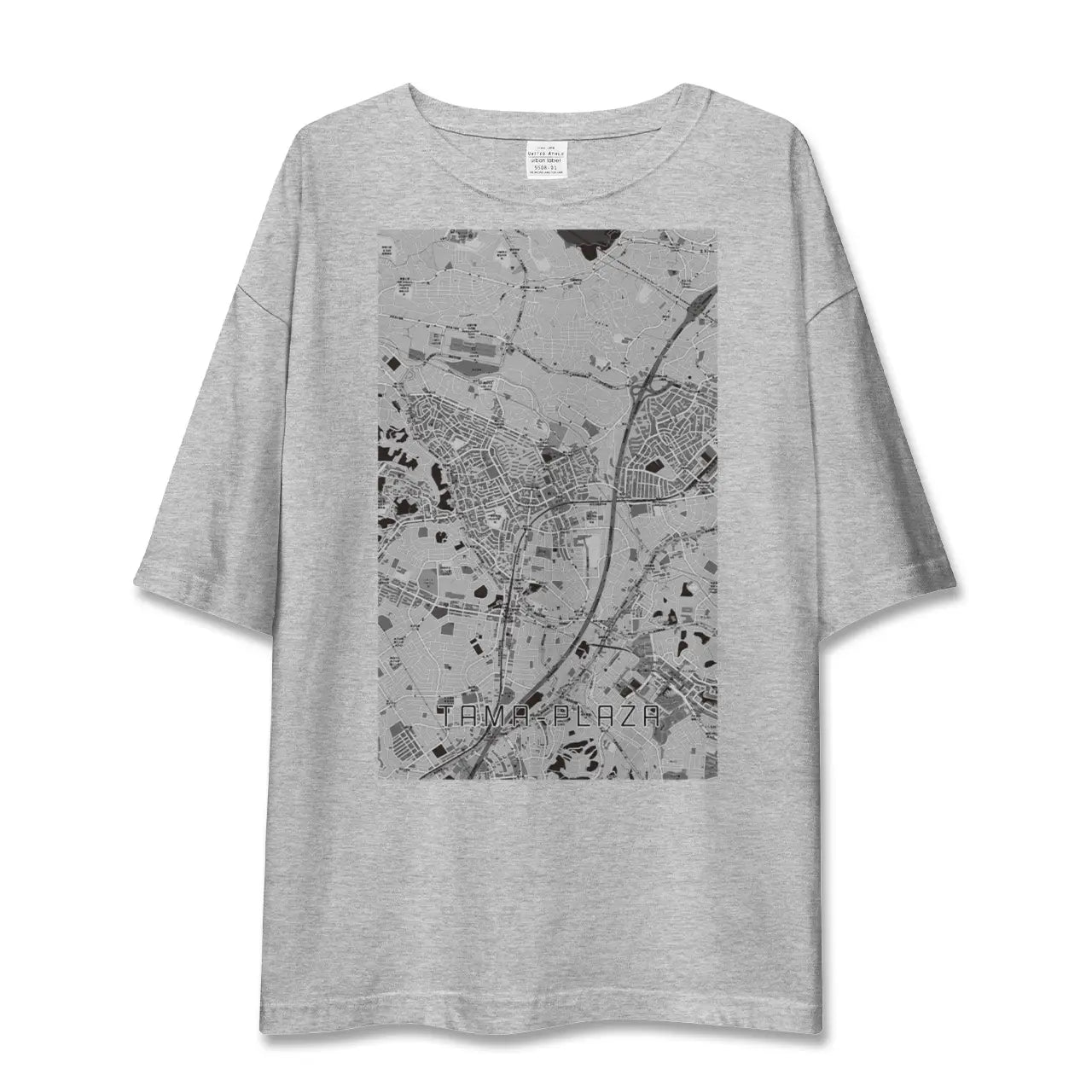 【たまプラーザ(神奈川県)】地図柄ビッグシルエットTシャツ