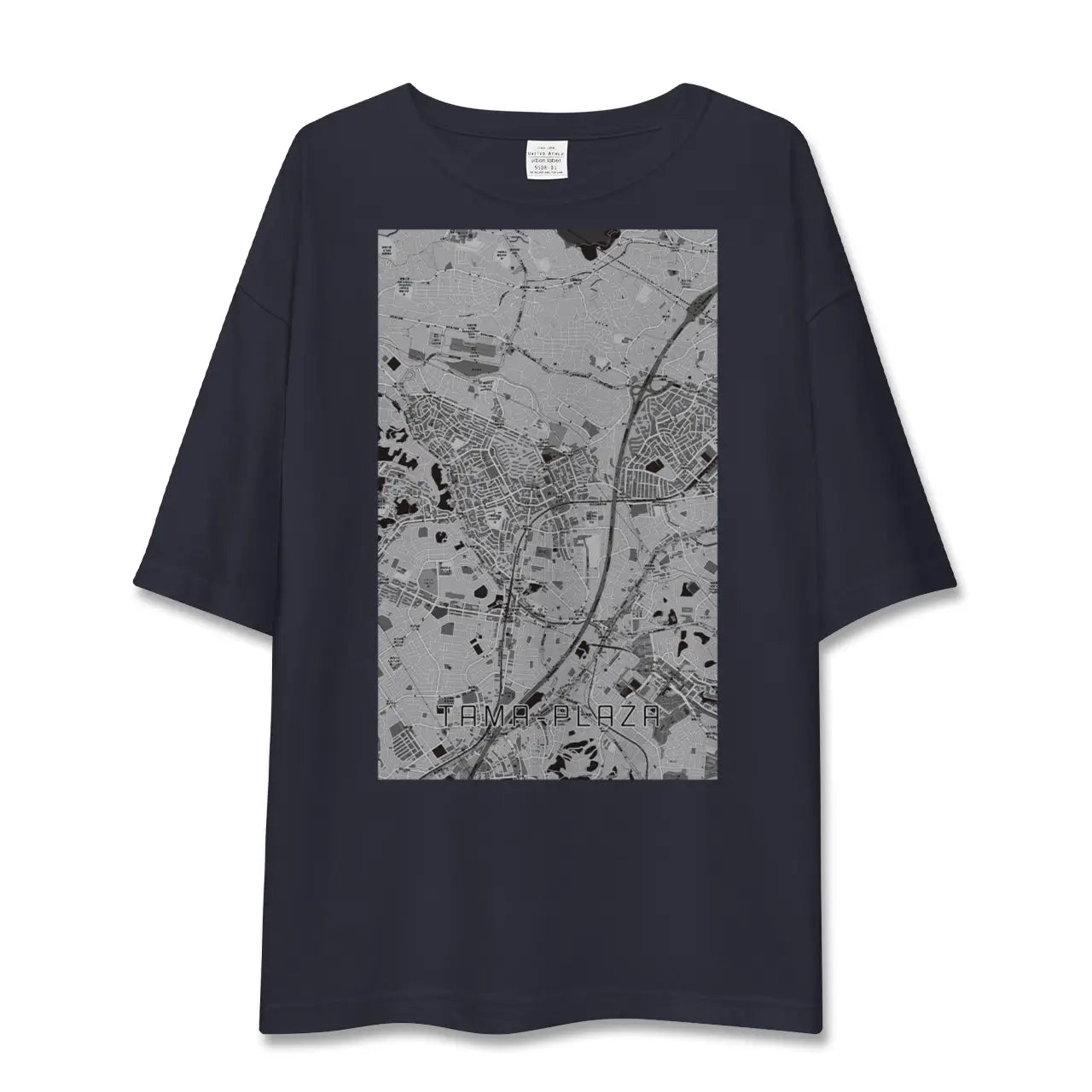 【たまプラーザ(神奈川県)】地図柄ビッグシルエットTシャツ
