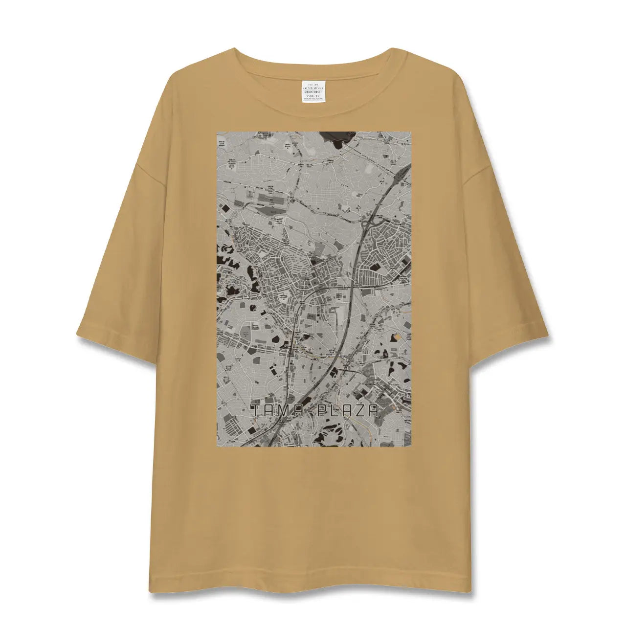 【たまプラーザ(神奈川県)】地図柄ビッグシルエットTシャツ
