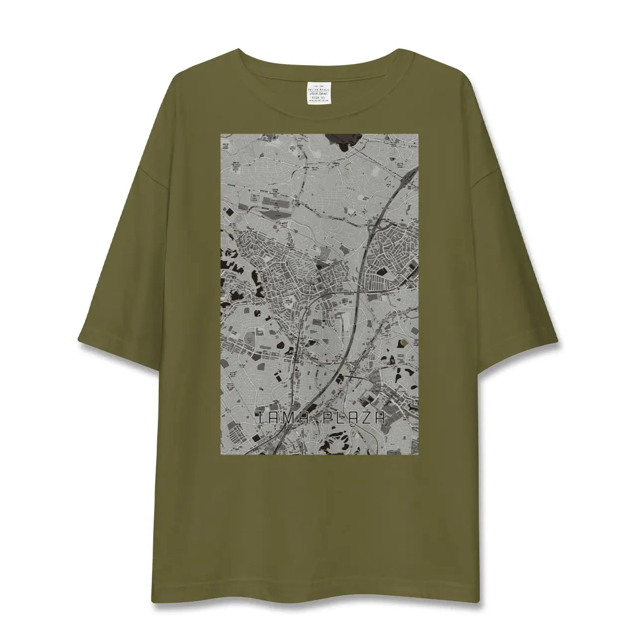 【たまプラーザ(神奈川県)】地図柄ビッグシルエットTシャツ