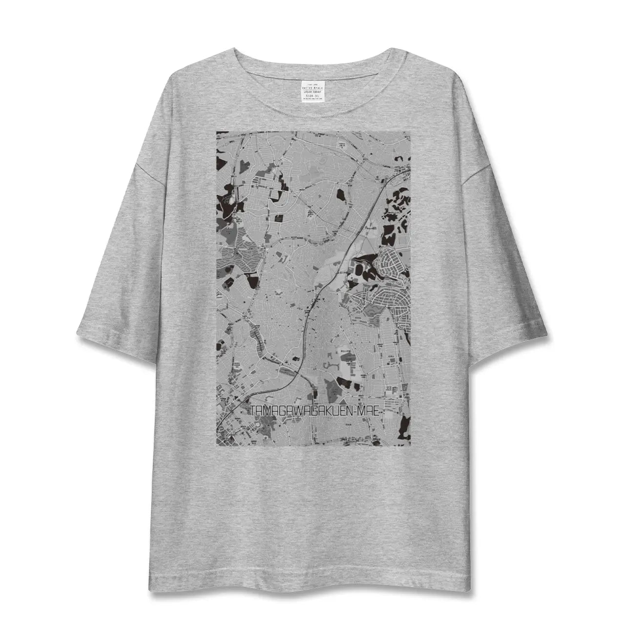 【玉川学園前(東京都)】地図柄ビッグシルエットTシャツ