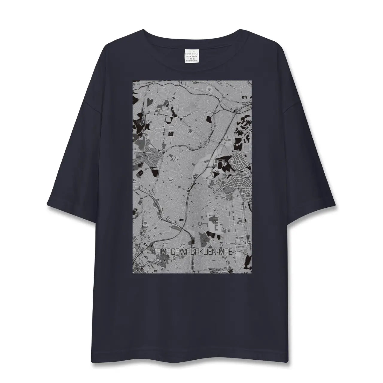 【玉川学園前(東京都)】地図柄ビッグシルエットTシャツ