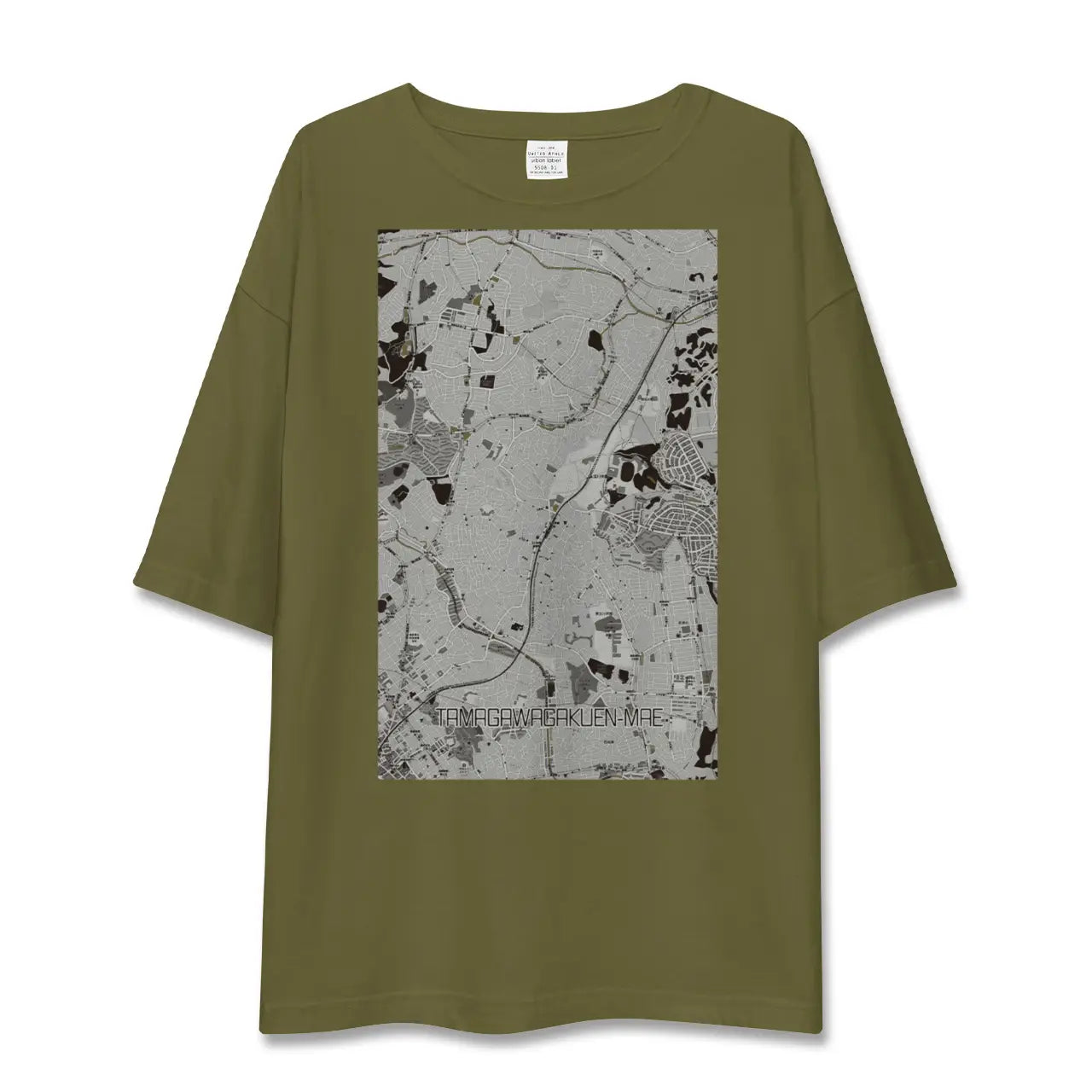 【玉川学園前(東京都)】地図柄ビッグシルエットTシャツ