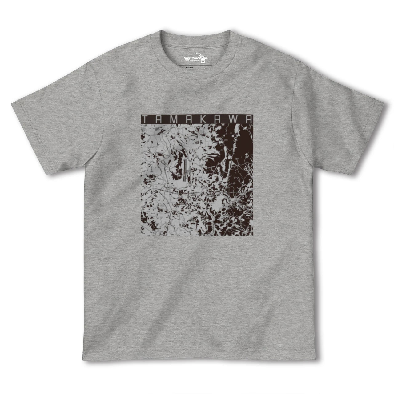 【玉川(福島県)】地図柄ヘビーウェイトTシャツ