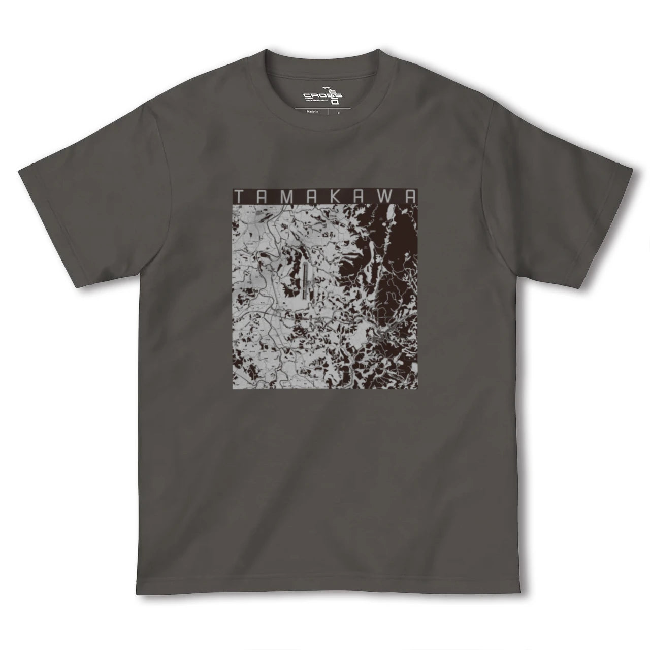 【玉川(福島県)】地図柄ヘビーウェイトTシャツ