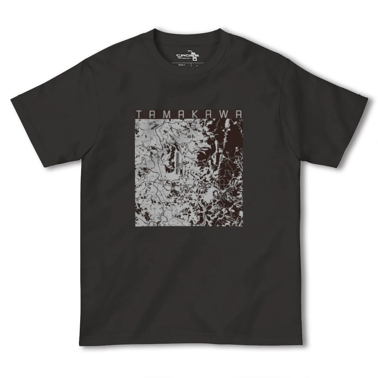 【玉川(福島県)】地図柄ヘビーウェイトTシャツ
