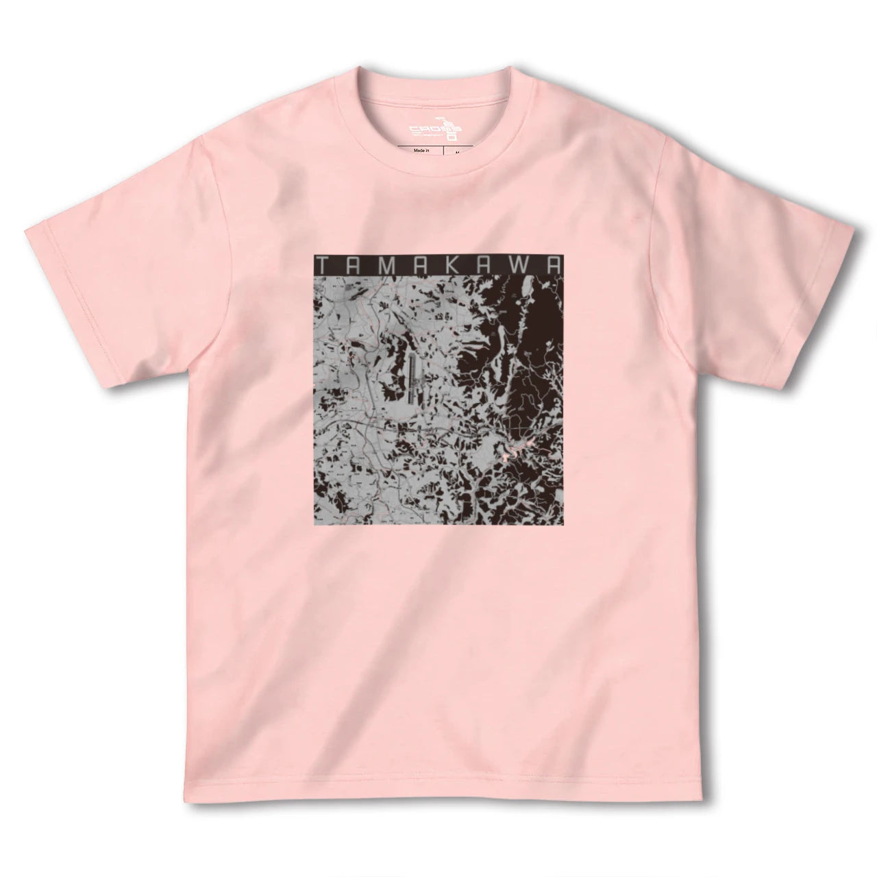 【玉川(福島県)】地図柄ヘビーウェイトTシャツ