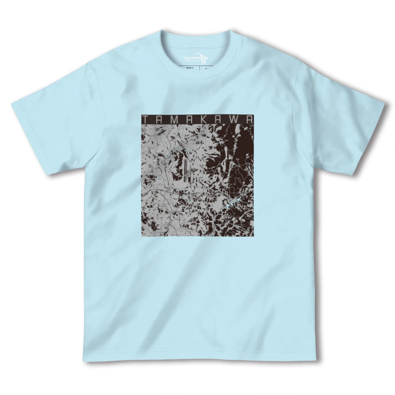 【玉川(福島県)】地図柄ヘビーウェイトTシャツ