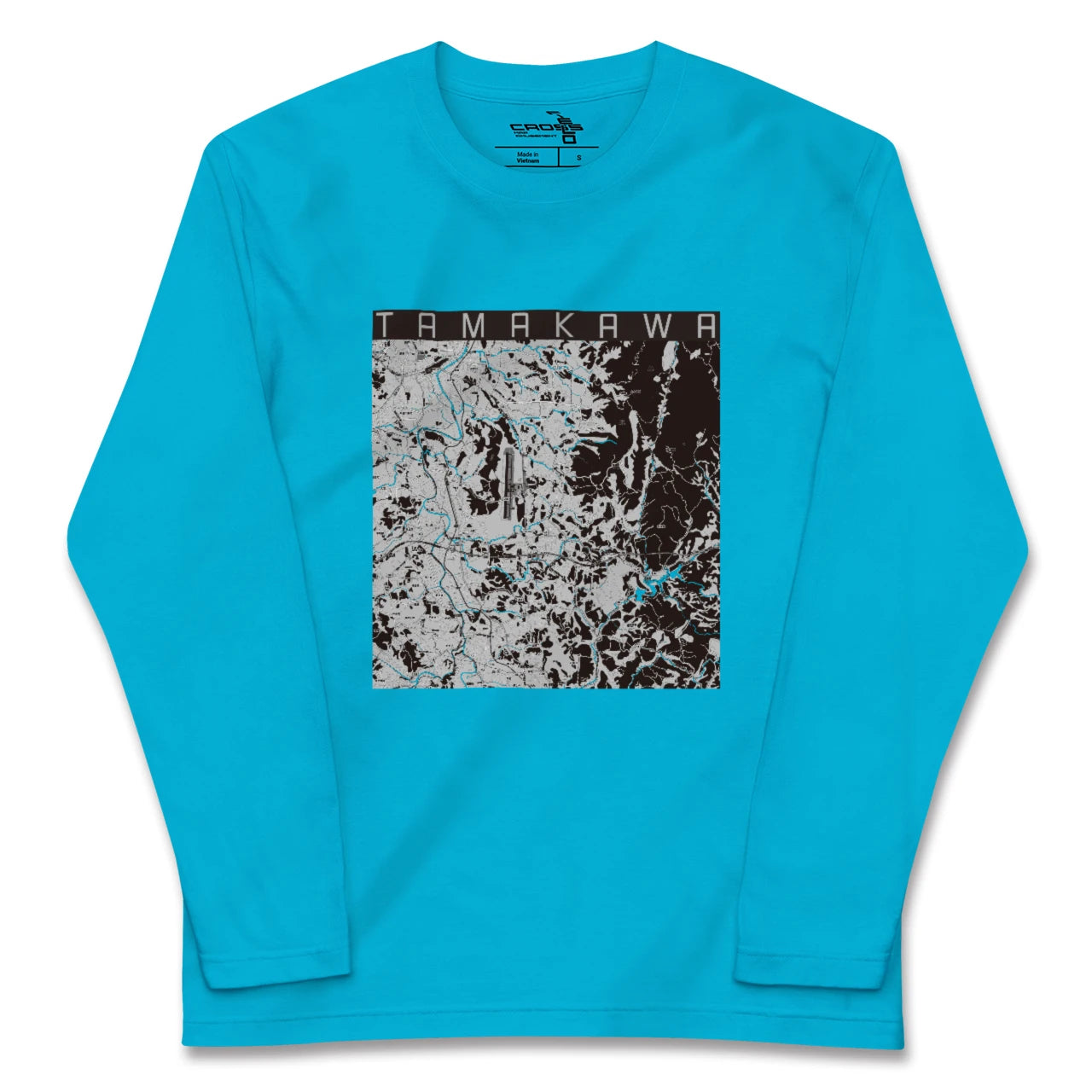 【玉川(福島県)】地図柄ロングスリーブTシャツ