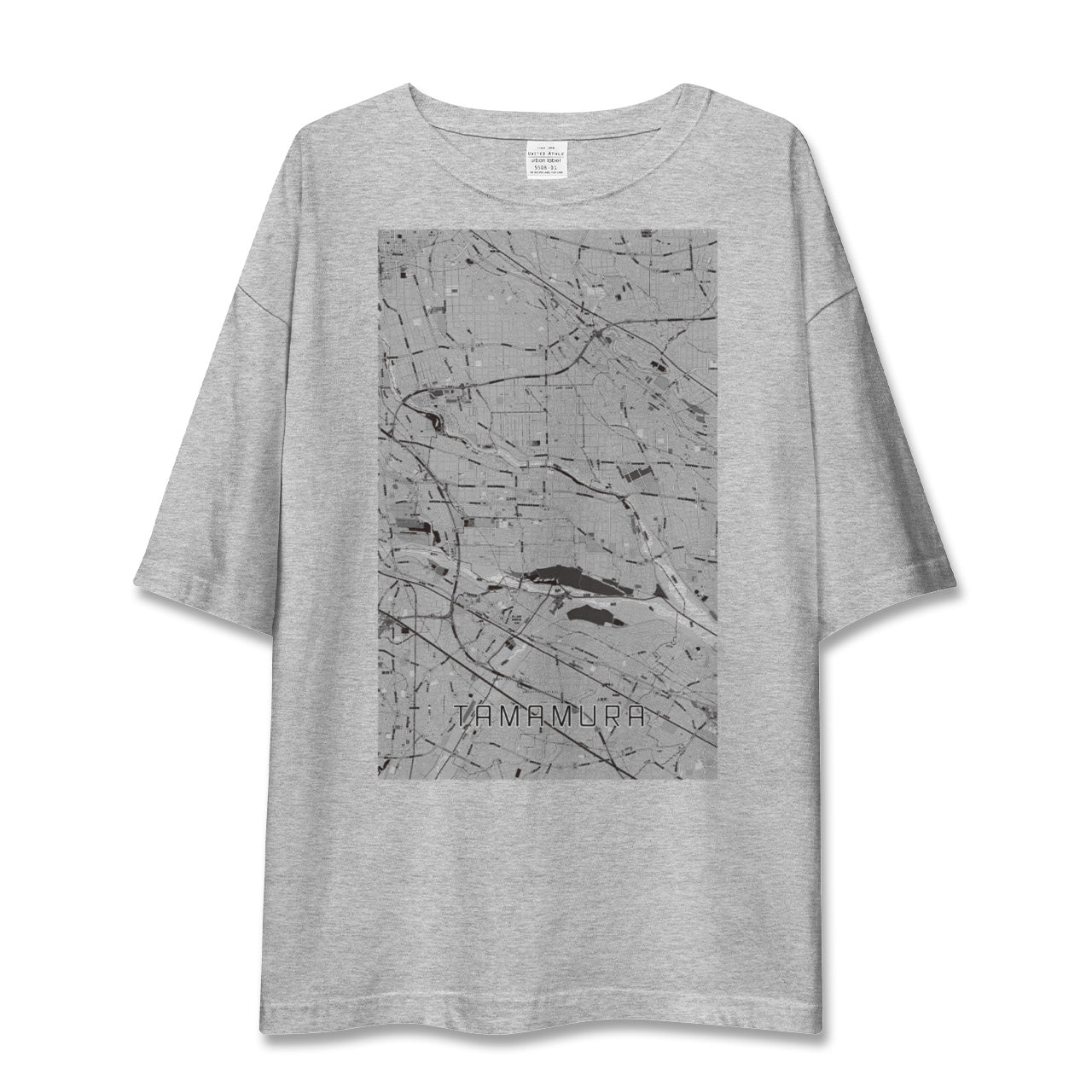 【玉村(群馬県)】地図柄ビッグシルエットTシャツ