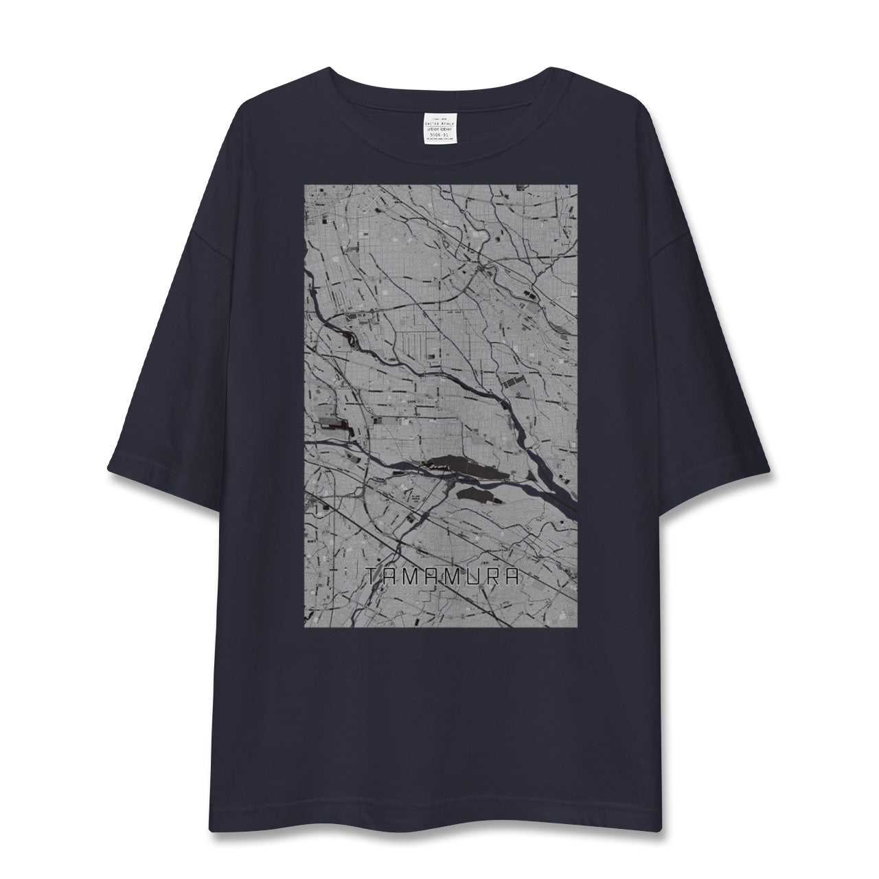 【玉村(群馬県)】地図柄ビッグシルエットTシャツ