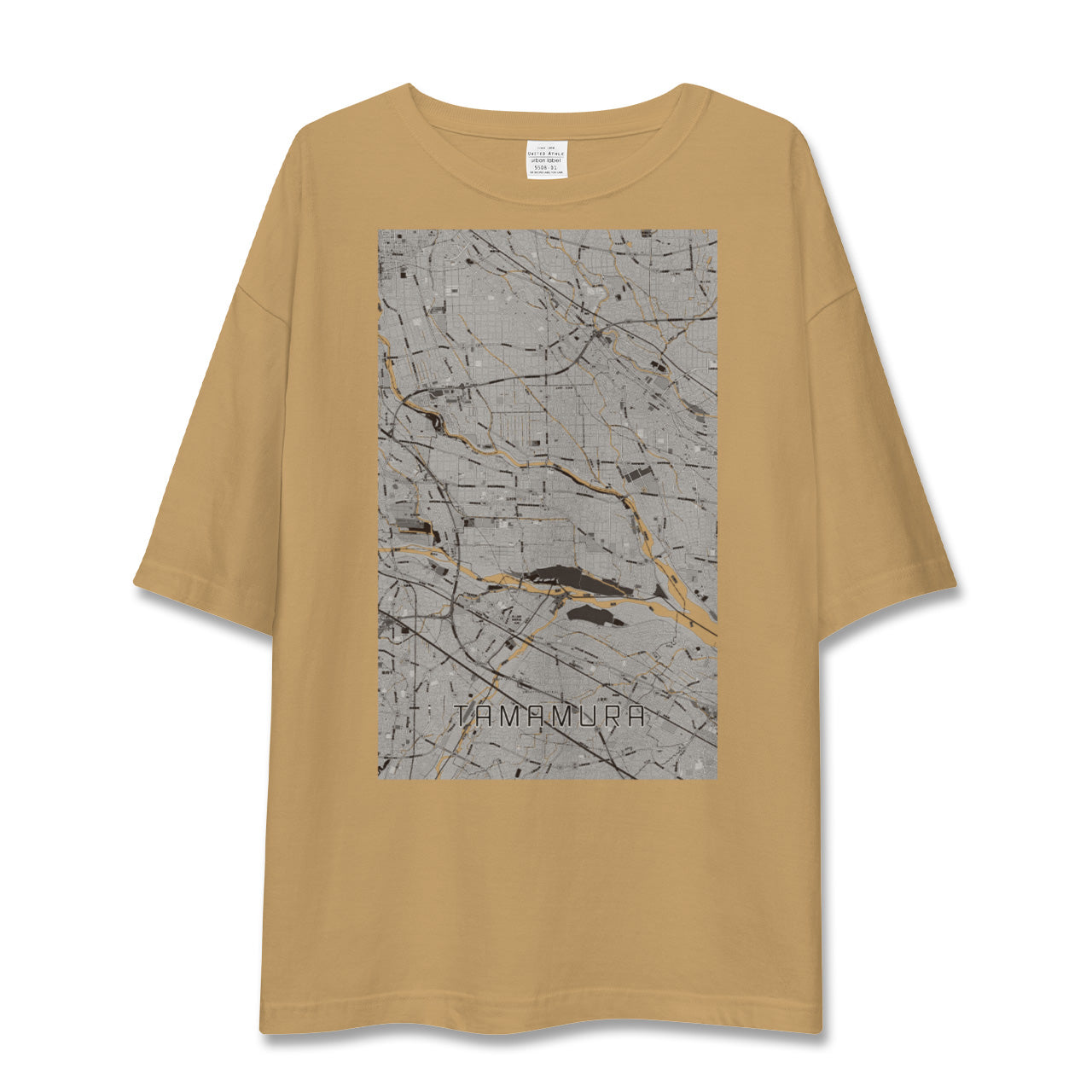 【玉村(群馬県)】地図柄ビッグシルエットTシャツ