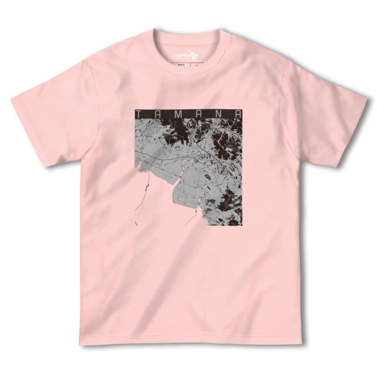 【玉名(熊本県)】地図柄ヘビーウェイトTシャツ