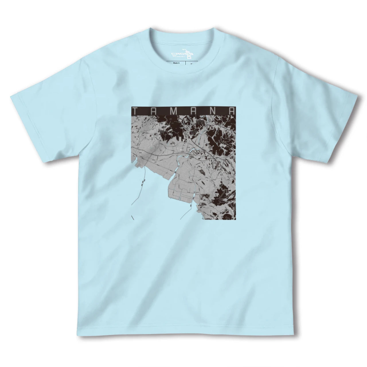 【玉名(熊本県)】地図柄ヘビーウェイトTシャツ