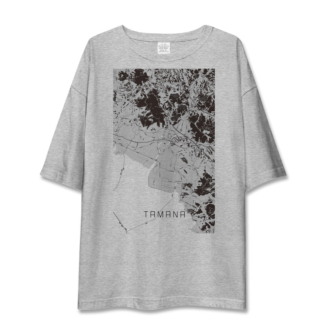 【玉名(熊本県)】地図柄ビッグシルエットTシャツ