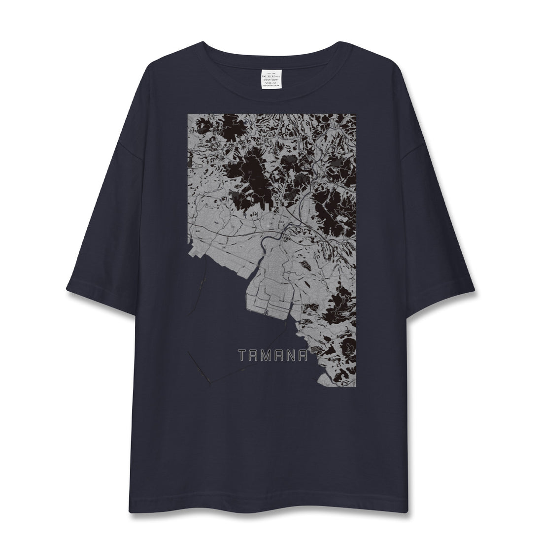 【玉名(熊本県)】地図柄ビッグシルエットTシャツ