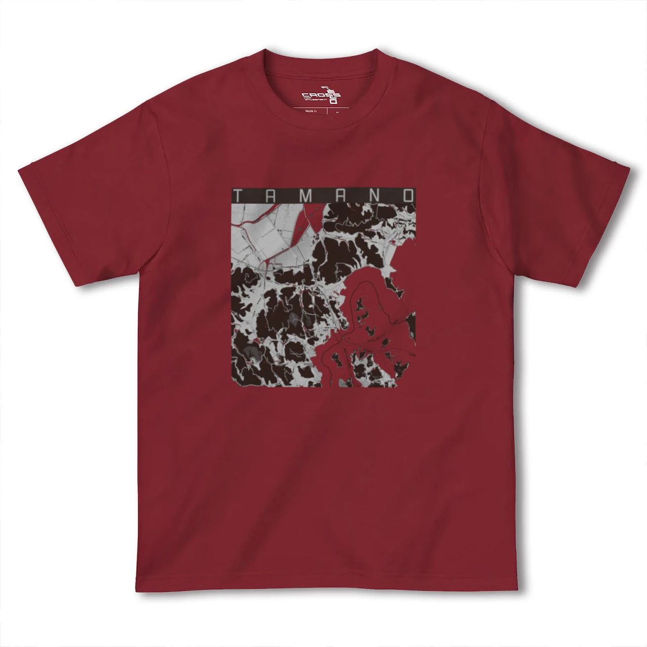 【玉野(岡山県)】地図柄ヘビーウェイトTシャツ