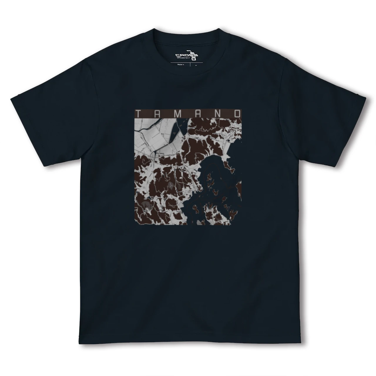 【玉野(岡山県)】地図柄ヘビーウェイトTシャツ