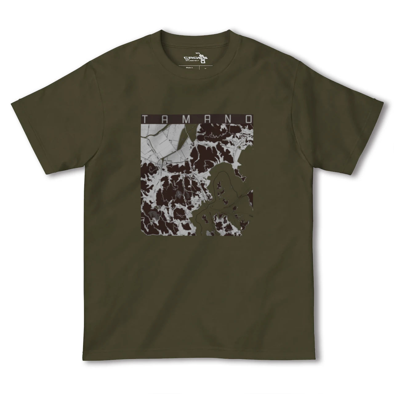 【玉野(岡山県)】地図柄ヘビーウェイトTシャツ