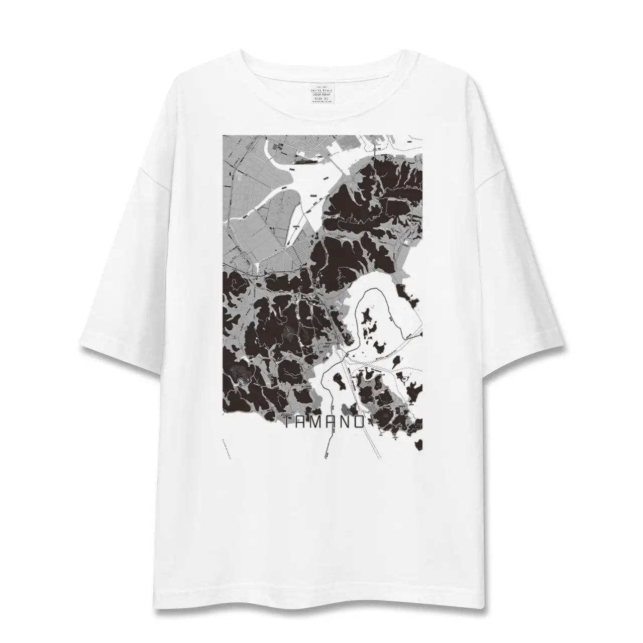 【玉野(岡山県)】地図柄ビッグシルエットTシャツ