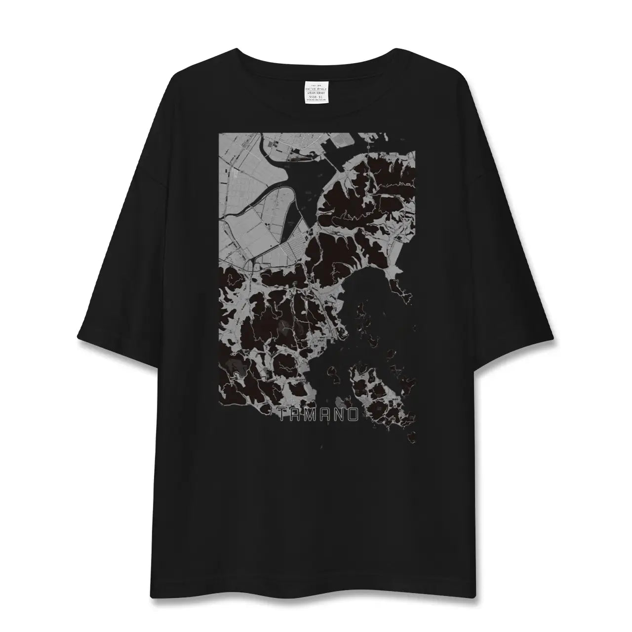 【玉野(岡山県)】地図柄ビッグシルエットTシャツ