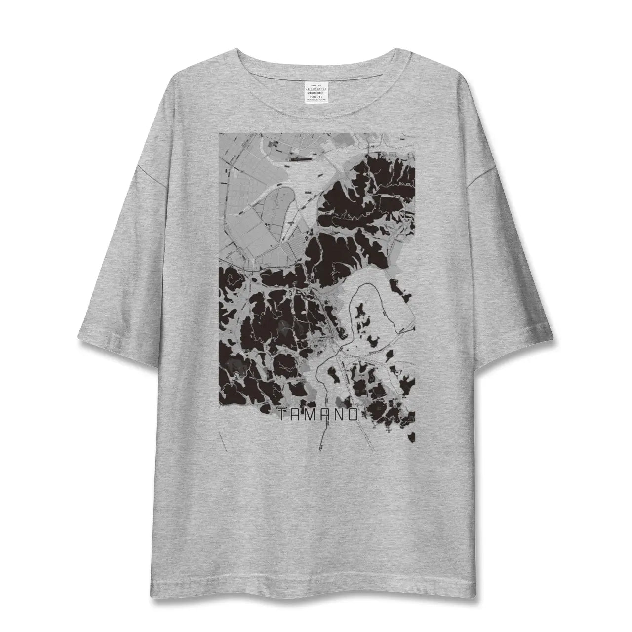 【玉野(岡山県)】地図柄ビッグシルエットTシャツ
