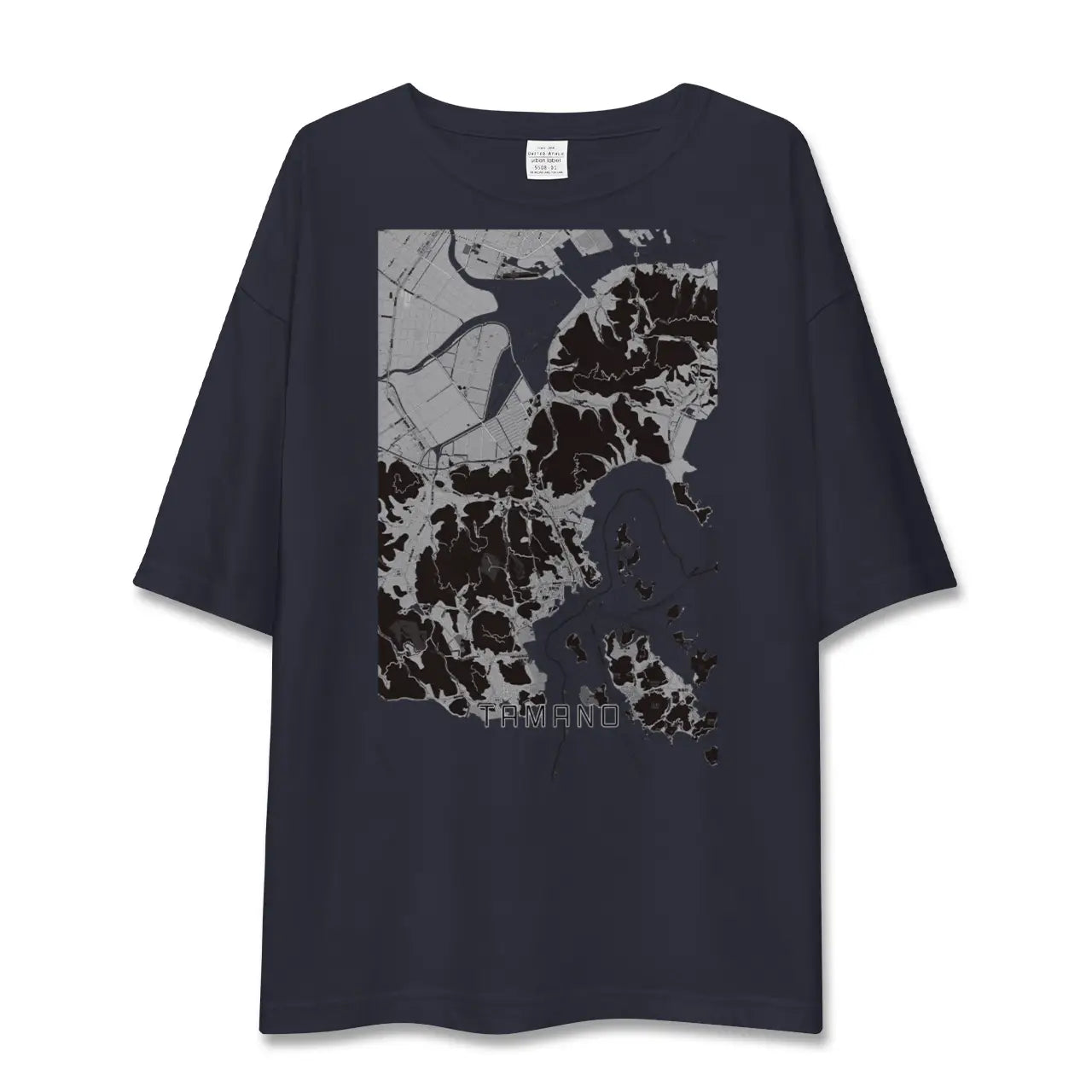 【玉野(岡山県)】地図柄ビッグシルエットTシャツ