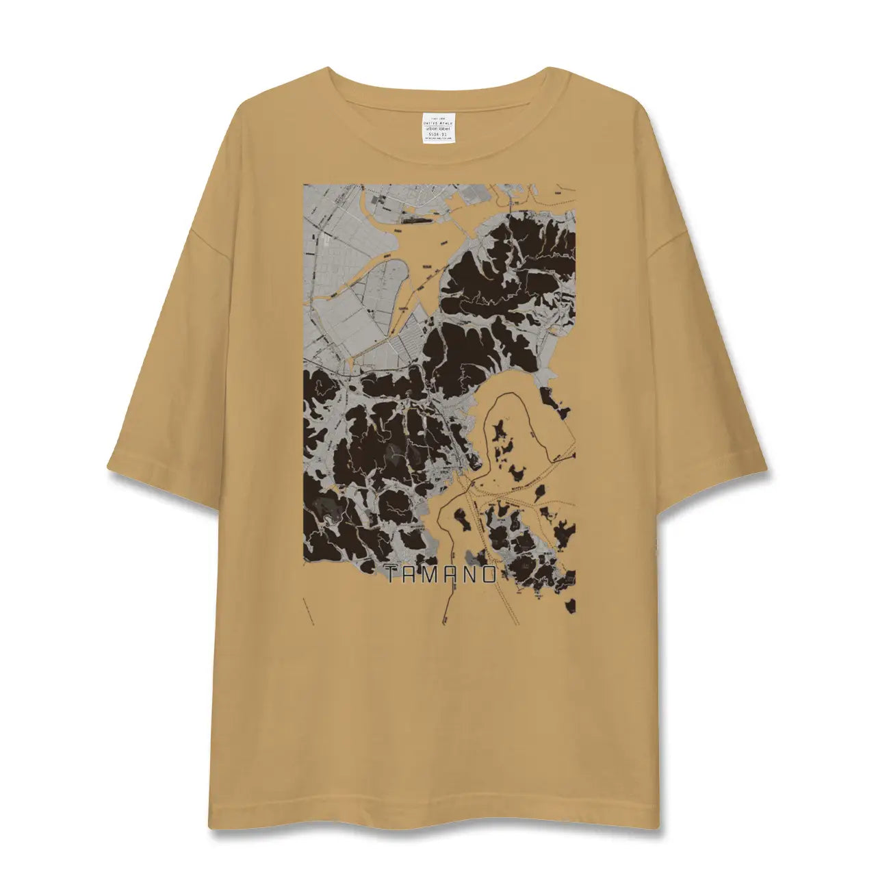 【玉野(岡山県)】地図柄ビッグシルエットTシャツ