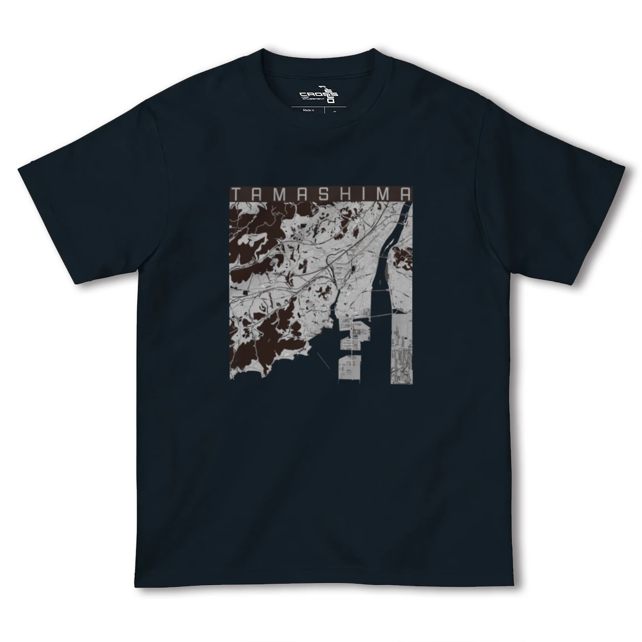 【玉島(岡山県)】地図柄ヘビーウェイトTシャツ