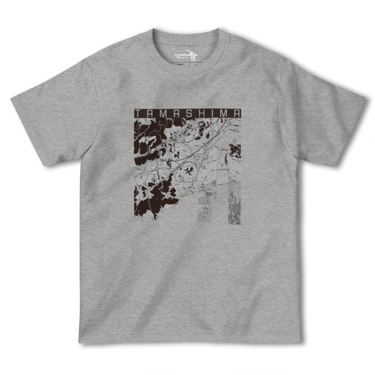 【玉島(岡山県)】地図柄ヘビーウェイトTシャツ