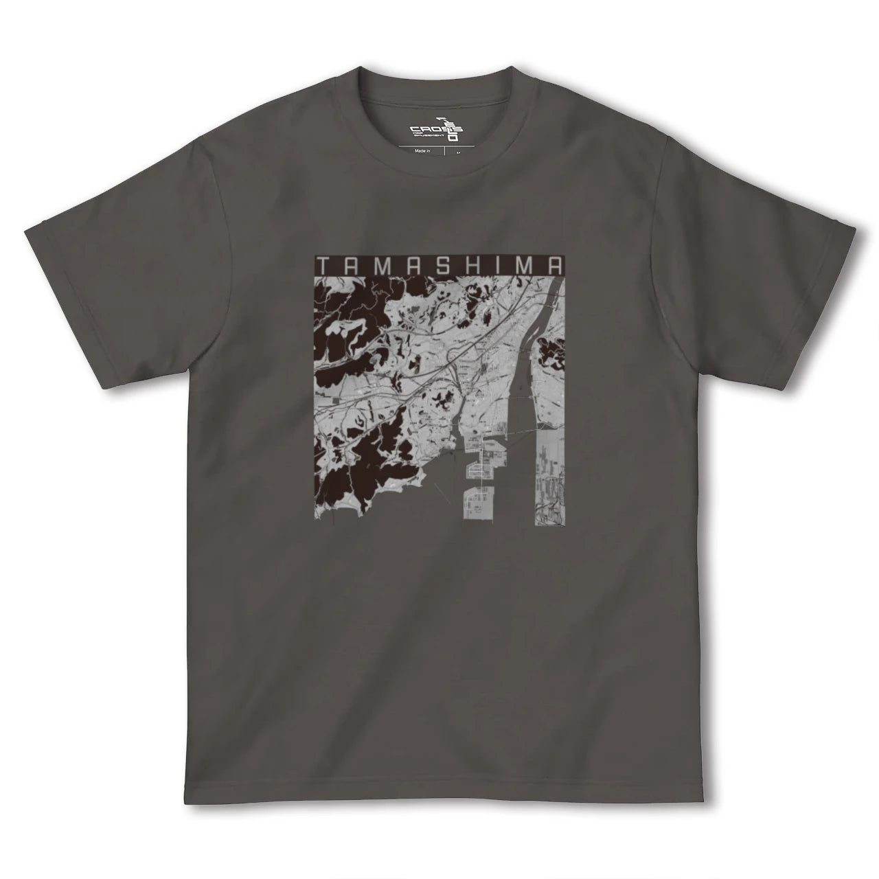 【玉島(岡山県)】地図柄ヘビーウェイトTシャツ