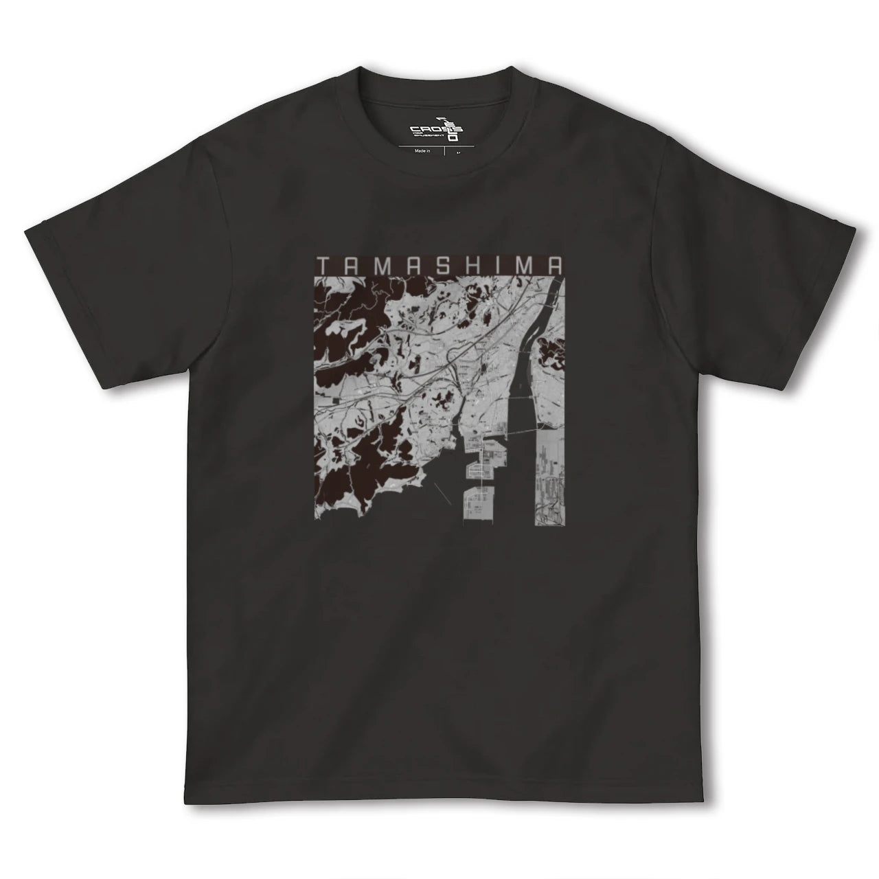 【玉島(岡山県)】地図柄ヘビーウェイトTシャツ
