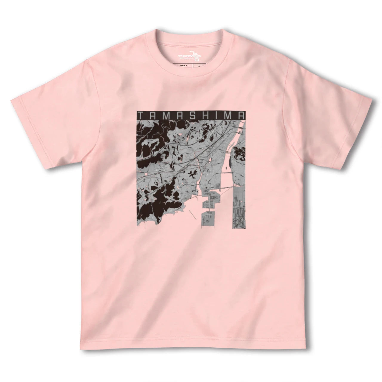 【玉島(岡山県)】地図柄ヘビーウェイトTシャツ