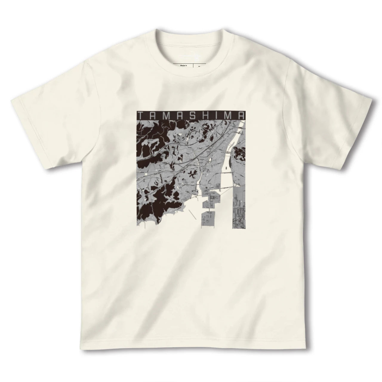 【玉島(岡山県)】地図柄ヘビーウェイトTシャツ