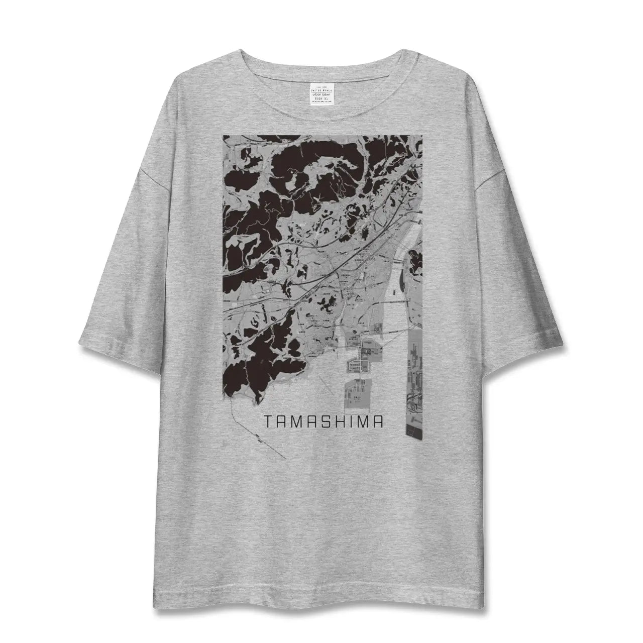 【玉島(岡山県)】地図柄ビッグシルエットTシャツ