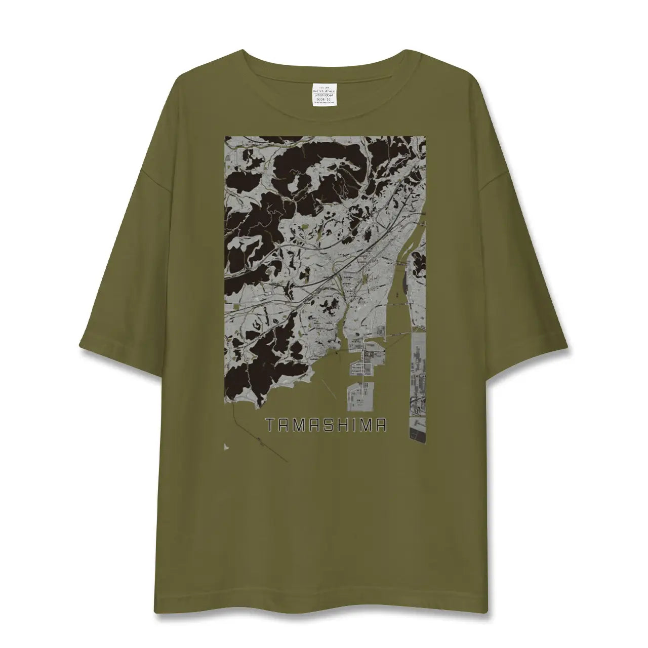 【玉島(岡山県)】地図柄ビッグシルエットTシャツ